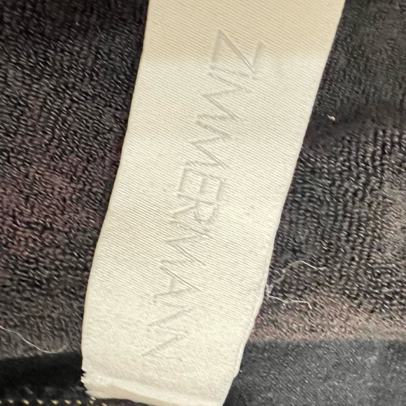 ZIMMERMANN black terry cloth bikini size 3/L -modified: dyed black - Picture 4 of 4